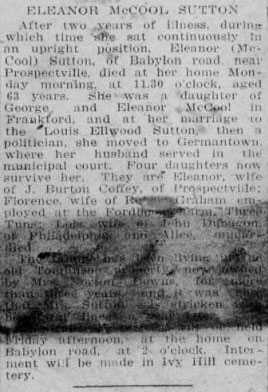 Eleanor Sutton Obituary